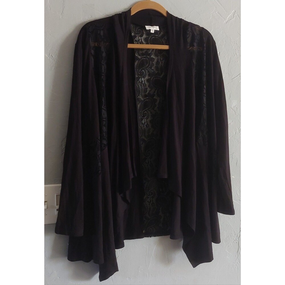 Siren Lily Tops Sweater Cardigan, Women 3X,Rayón, Spandex, Polyester, With...